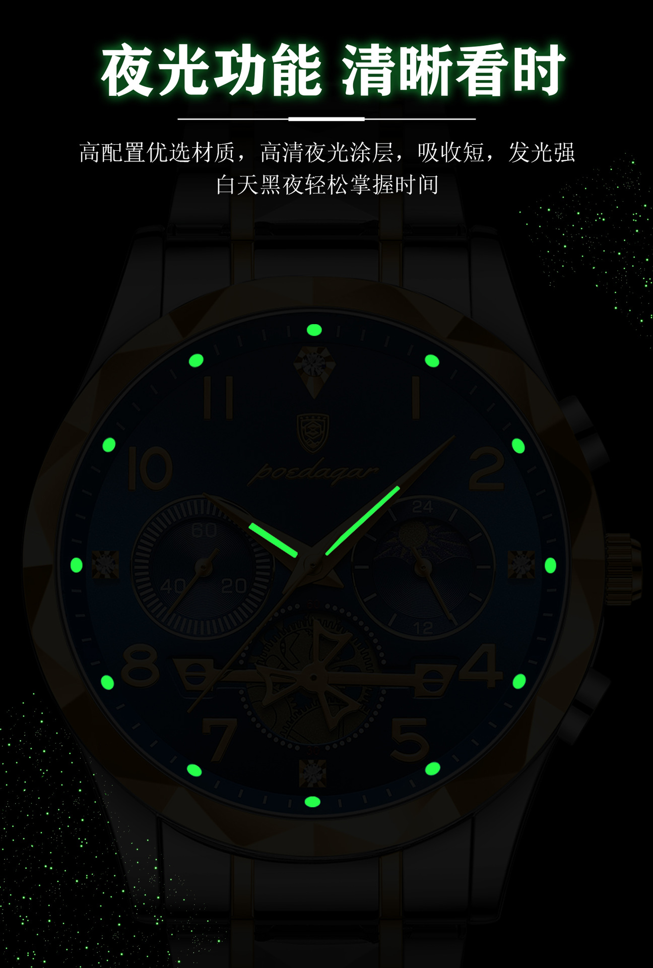 瑞士品牌多功能新款男士手表防水夜光时尚石英表直播外贸一件代发详情10
