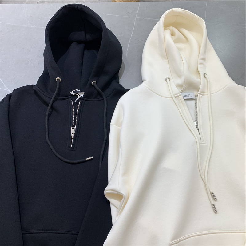 韩国货UUS高品质设计师款连帽卫衣男士2023秋装拉链长袖上衣23899详情8