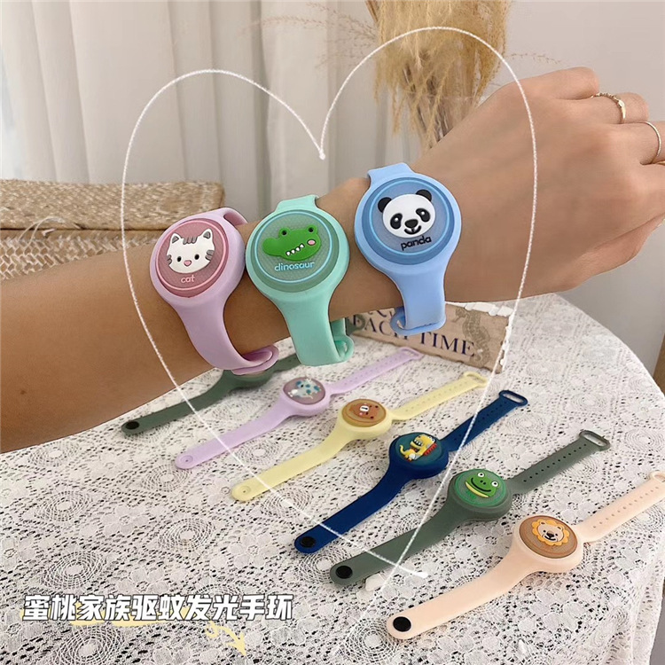 闪光驱蚊手环儿童少女防蚊学生防水植物发光可爱卡通手环详情10