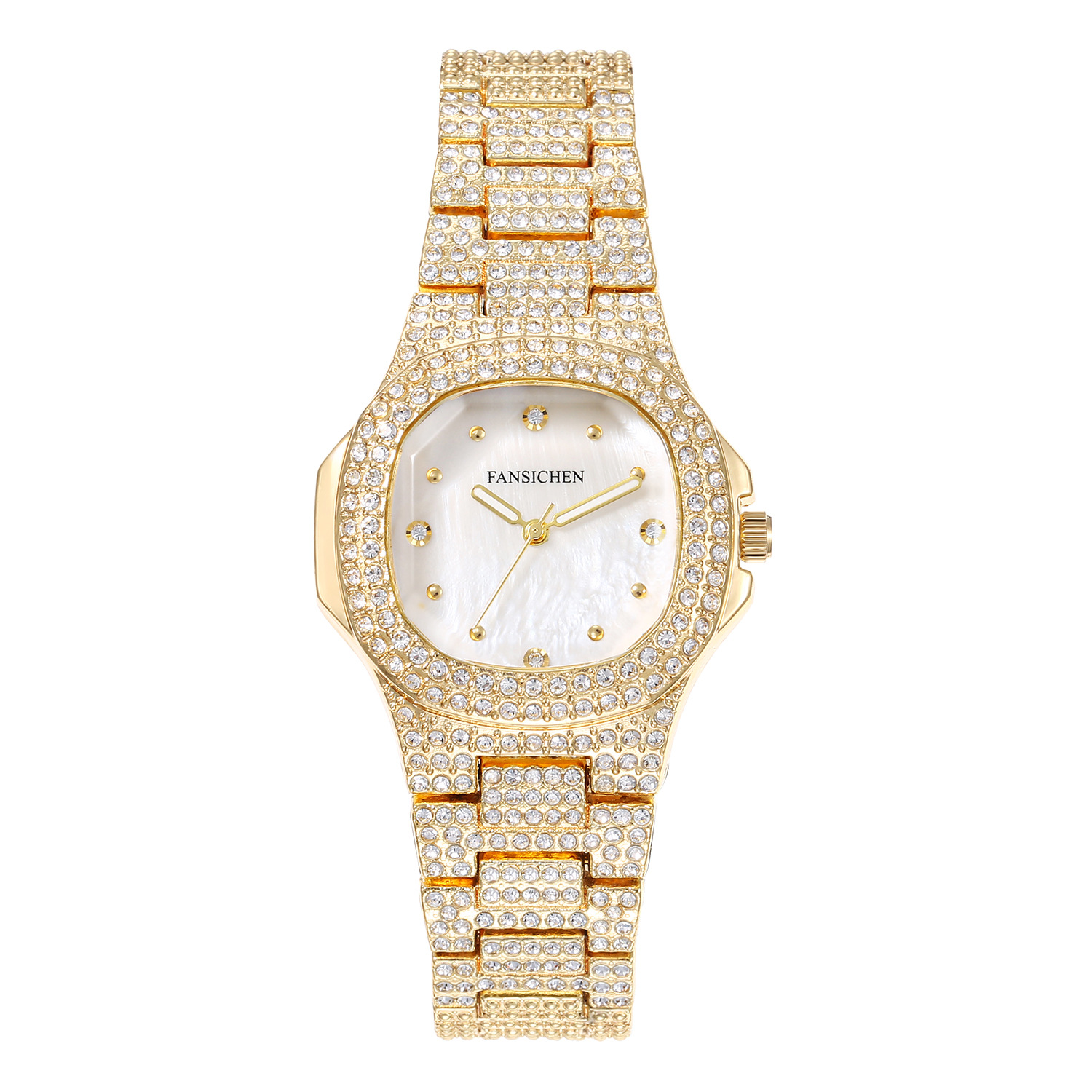 High-end quartz watches for women, cross-border wholesale, waterproof, fashionable and niche square bracelet watches for women pic 3