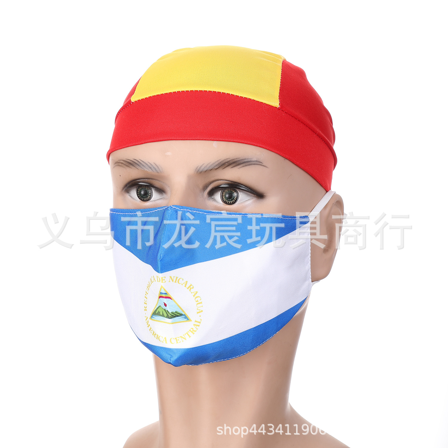 跨境亚马逊透气布口罩棉质时尚成人防尘水洗防晒旗帜口罩挂耳批发详情6