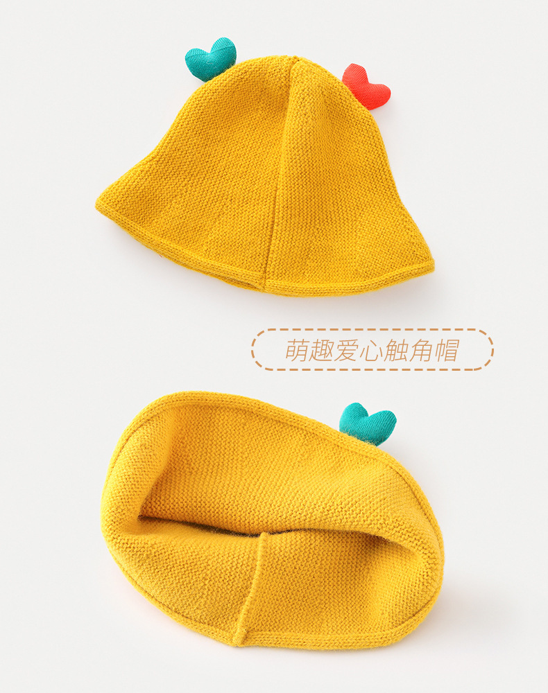 婴儿宝宝帽子防飞沫防护帽秋冬季毛线男童女童儿童隔离遮脸面罩冬详情5