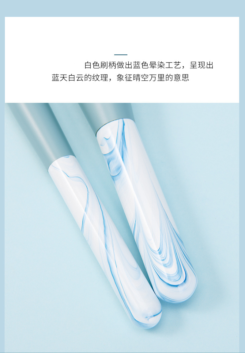 Flower Sky Super Soft Bristle Makeup Brush Set, Cangzhou Blush Brush, Powder Brush, Dot Color Brush, Blade Brush, Makeup brush pic 7