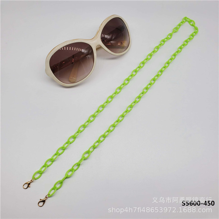 Custom nueva moda simple personalizado acrílico eyewear cadena eyewear colgante cuello anti-caída eyewear cuerda 23121 pic 7