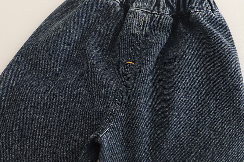 Niño niño guardarropa niño primavera otoño 2025 niño niño rayas polo manga larga jeans traje de moda fábrica pic 16