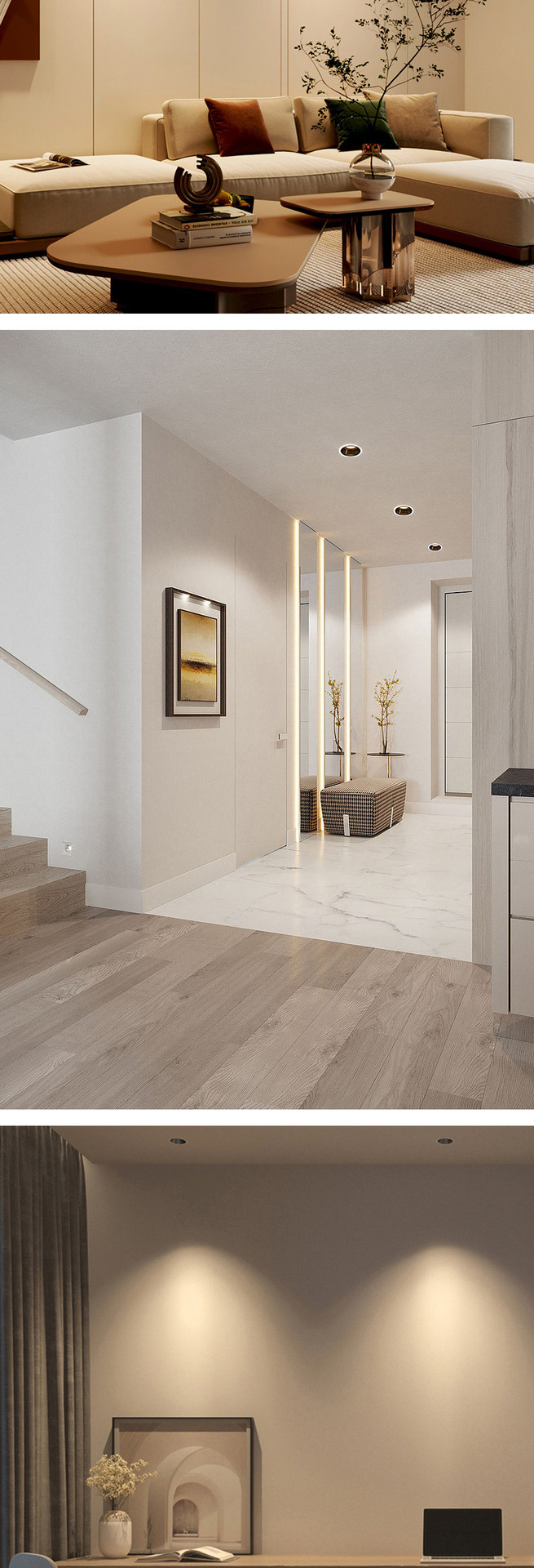 Full-spectrum downlight, embedded, ultra-thin household anti-glare, eye-protecting, anti-blue light ceiling light, wall-washing light, no main light, Zhongshan pic 6