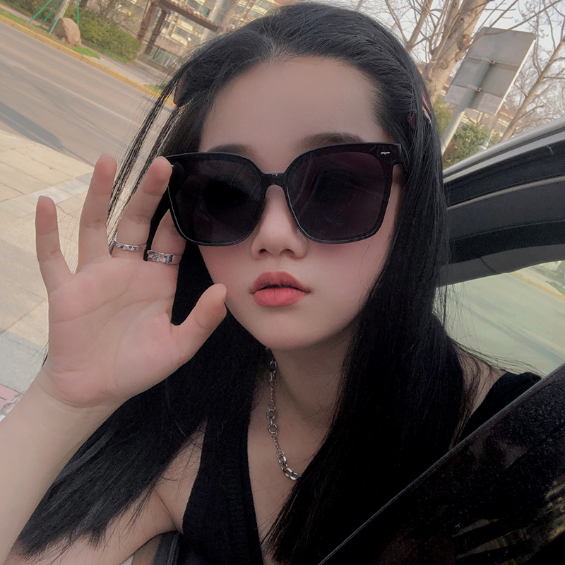 墨镜女椭圆框大框高级感偏光太阳镜方圆脸显瘦防紫外线热销批发详情4