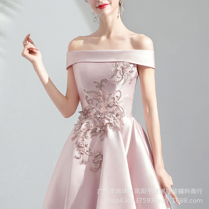 网纱钉珠电脑立体绣花diy晚礼服童装婚纱服装辅料刺绣贴花详情50