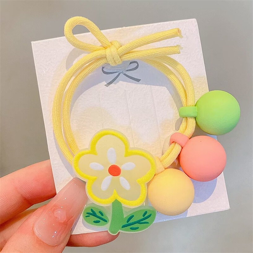 Korean-style hair ties, heart-shaped hair ties, student cartoon headwear, hair tie rubber bands, hair accessories, one-yuan and two-yuan hair bands, accessories pic 6