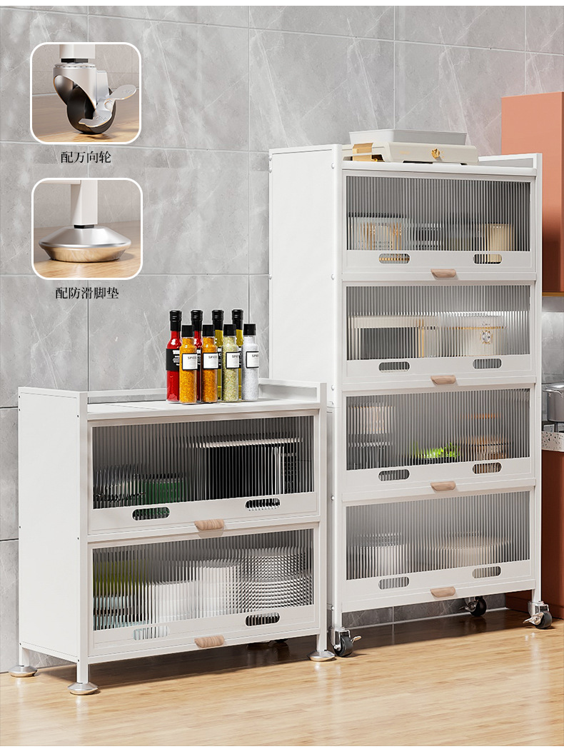 多功能钣金置物架 厨房台面烤箱架子客厅多功能柜子储物柜收纳架详情16