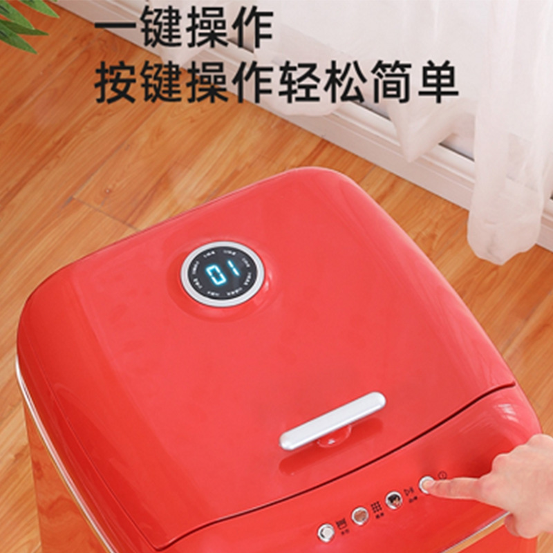 供应4公斤复古儿童洗全自动洗衣机 批发家用洗衣机使用方便详情3