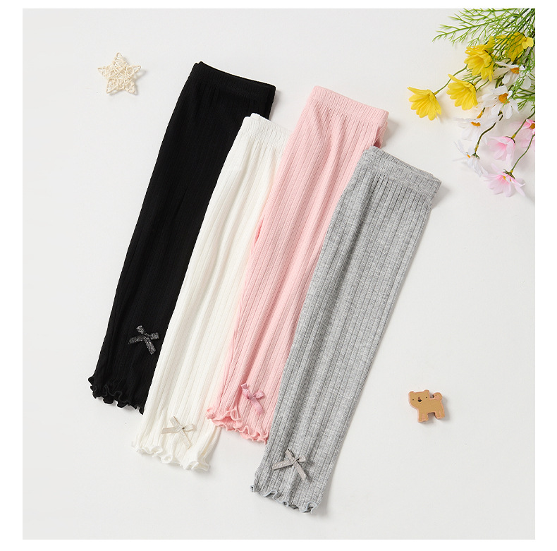 春夏季薄款女童七分打底裤儿童莫代尔宝宝韩版防蚊裤修身外穿裤子详情11