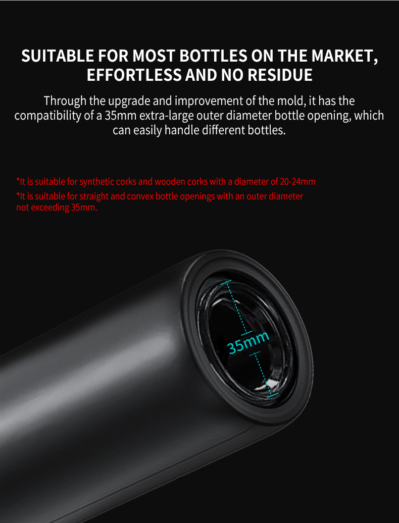 Electric wine bottle opener, plastic material automatic bottle opener, wine opener, electric bottle opener manufacturer pic 12