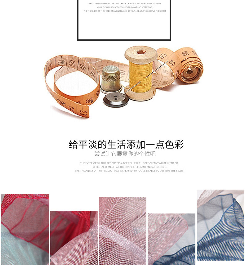 Korean single crepe yarn webbing DIY handmade ribbon bow material lotus leaf edge snow yarn single stripe crepe yarn webbing pic 5