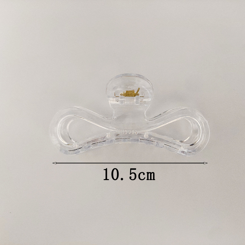 热门发夹各样式透明抓夹大号流行发卡创意 DIY百搭发饰鲨鱼夹批发详情19