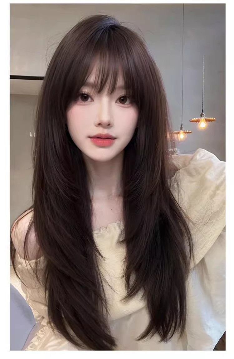 假发女全头套黑长直高层次发增发量免戴发网仿真发丝头顶假发片块详情10