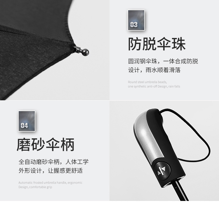 雨伞定制批发全自动三折防晒晴雨伞高级感折叠大号商务礼品广告伞详情13