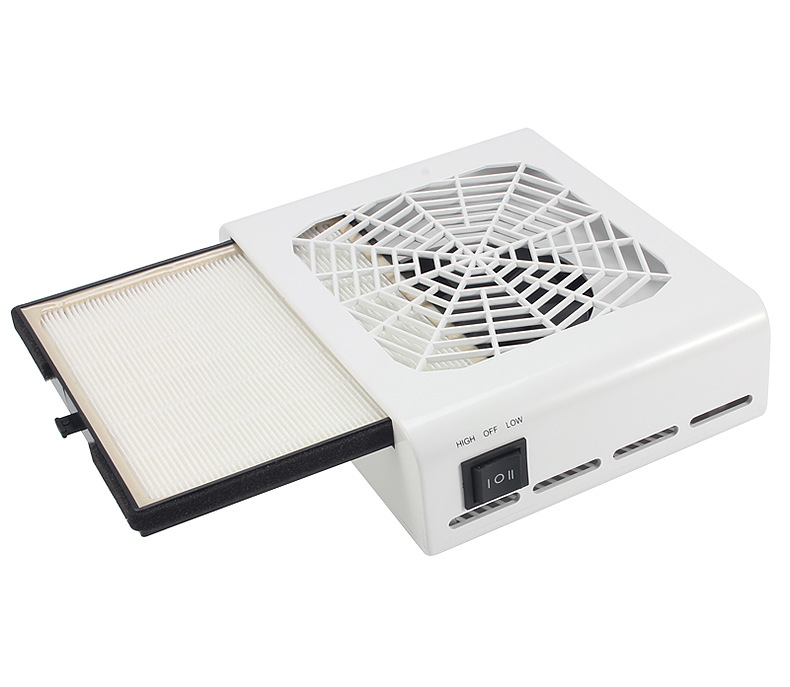 Многограничный грузовой аппарат 40W, мощный маникюрный пылесос, японский фильтр с одним вентилятором, пылесос для ногтей pic 15