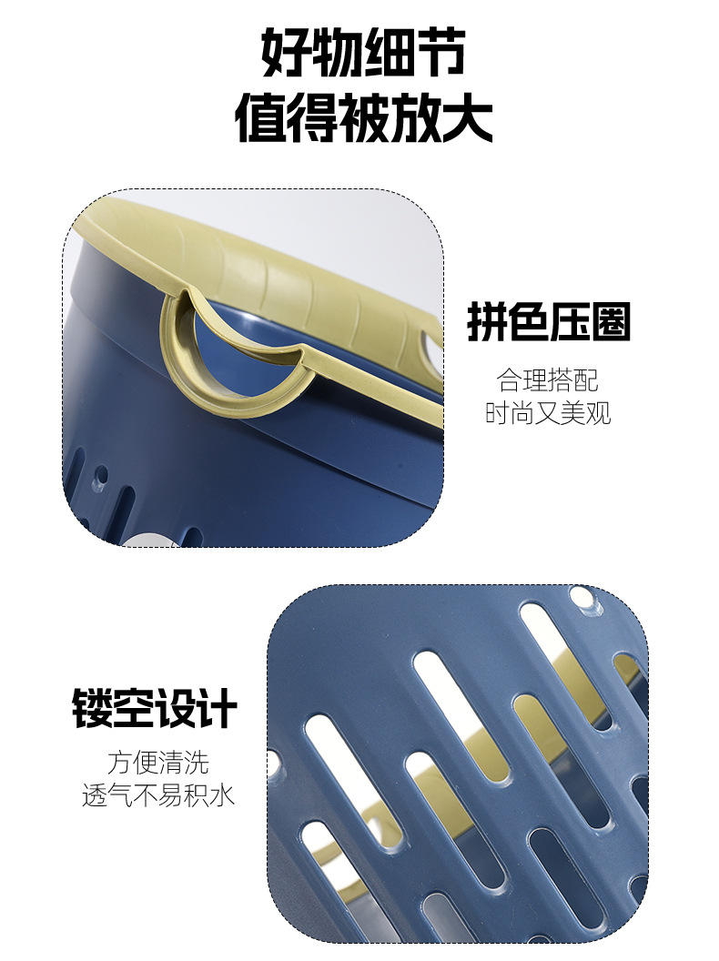 New, breathable and hollowed-out ins creative household and living room trash can for the bathroom pic 12
