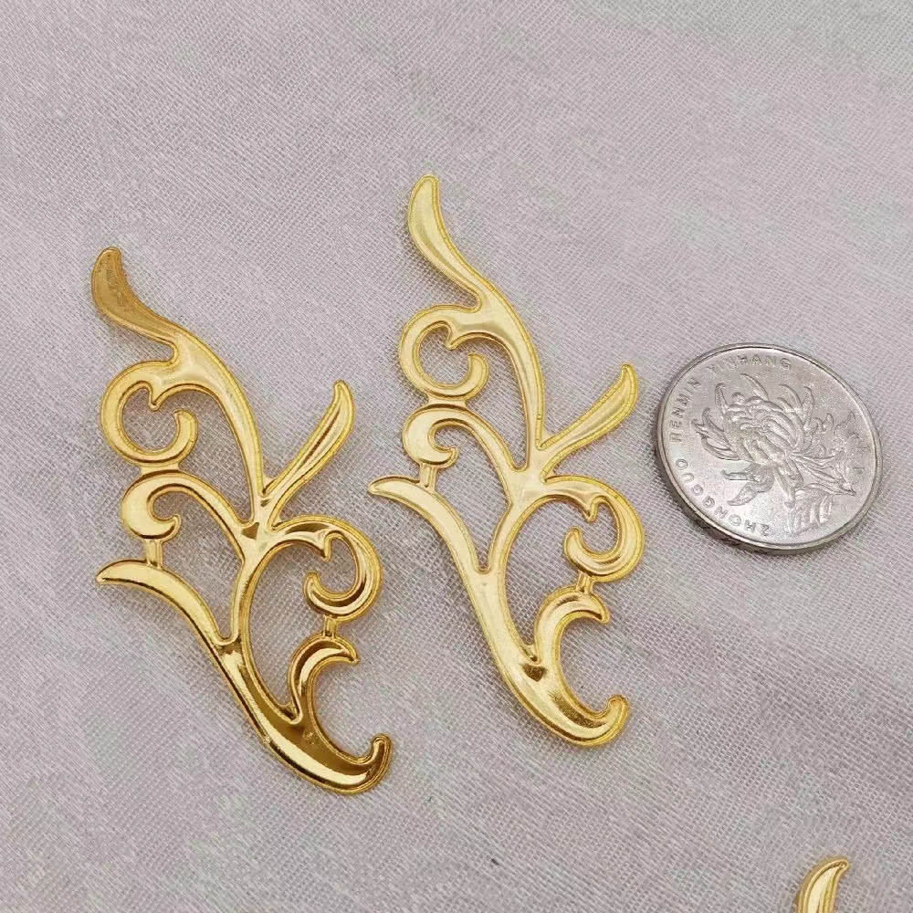 DIY铁艺饰品配件 树枝34x67mm  古装头饰配件中式新娘材料厂家批详情2