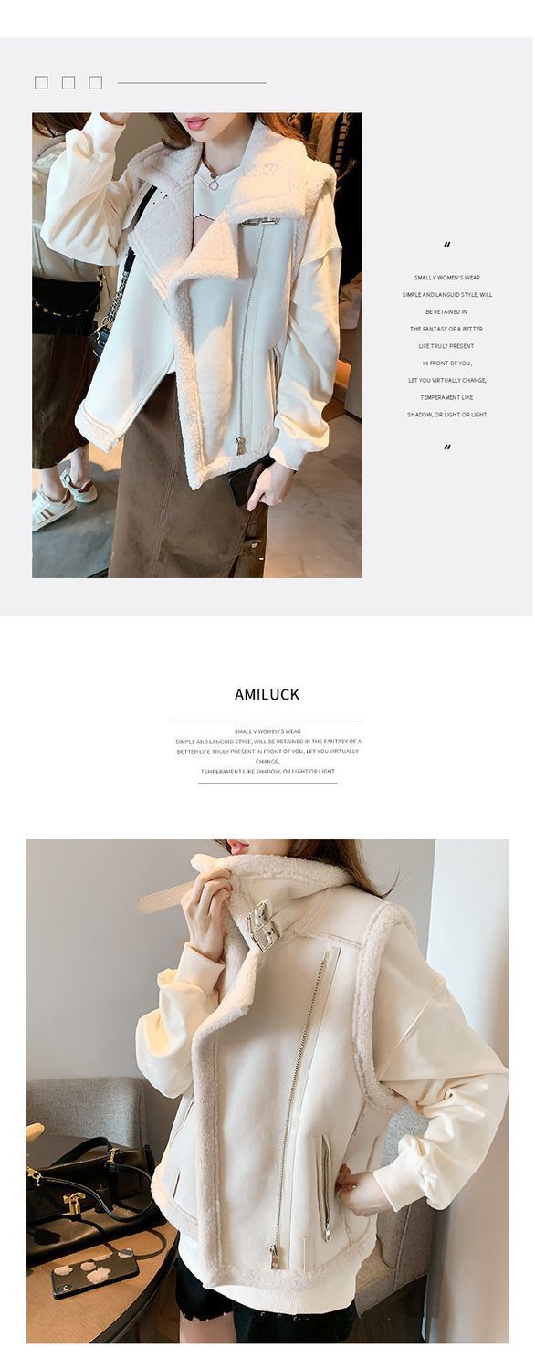 外搭叠穿小马甲女百搭外穿新款洋气今年流行马夹羊羔毛皮毛一体潮详情14