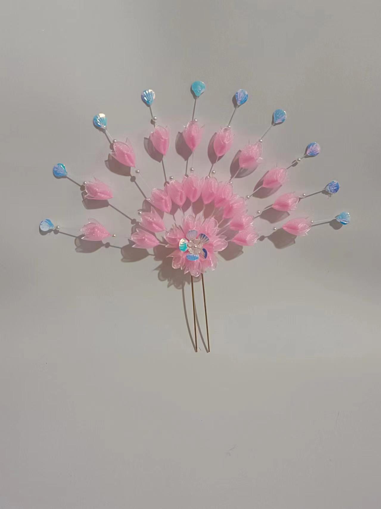 福建泉州浔埔女簪花头饰民族风花围高颜值爆款仿真花泉州簪花新款详情29