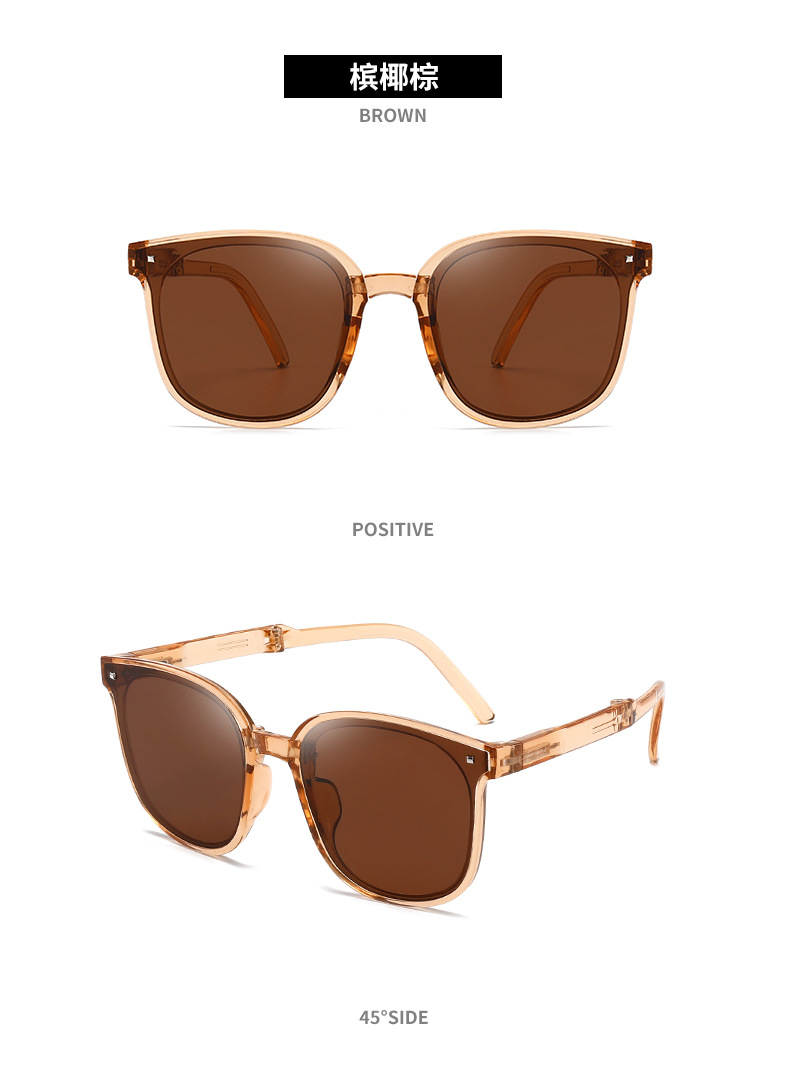 New foldable portable sunglasses for women with a high-end feel, the same style as Douyin and Xiaohongshu sun protection polarized sunglasses, trendy wholesale pic 12