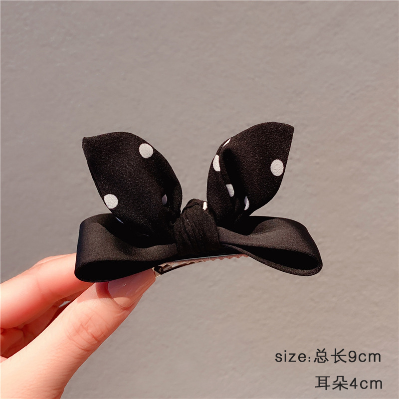 2025 High-end retro three-dimensional bow hair clip, Hepburn style elegant hair clip, ear top clip, hair accessory pic 9