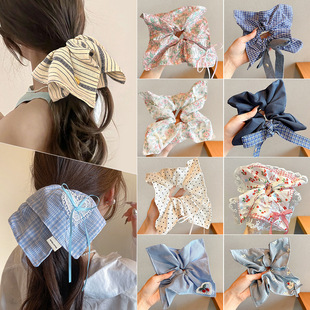 The 2025 new high-end retro sleep headband, hair tie, rubber band, pillow, hair tie and hair accessory for women with large intestine hair band pic 4