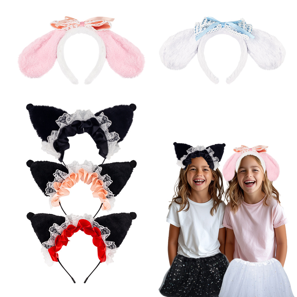 Easter animal headwear Pudding Dog cartoon cute Dalmatian headband Animal headwear plush headband pic 7