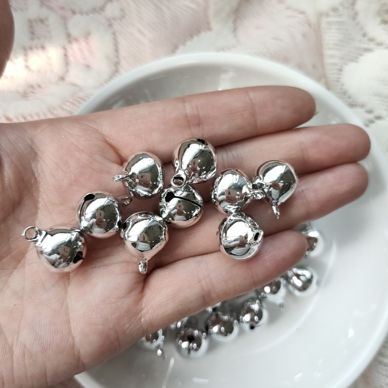 彩色铜铃铛电镀diy饰品服装配件 一字开口金属铃铛厂家批发详情12