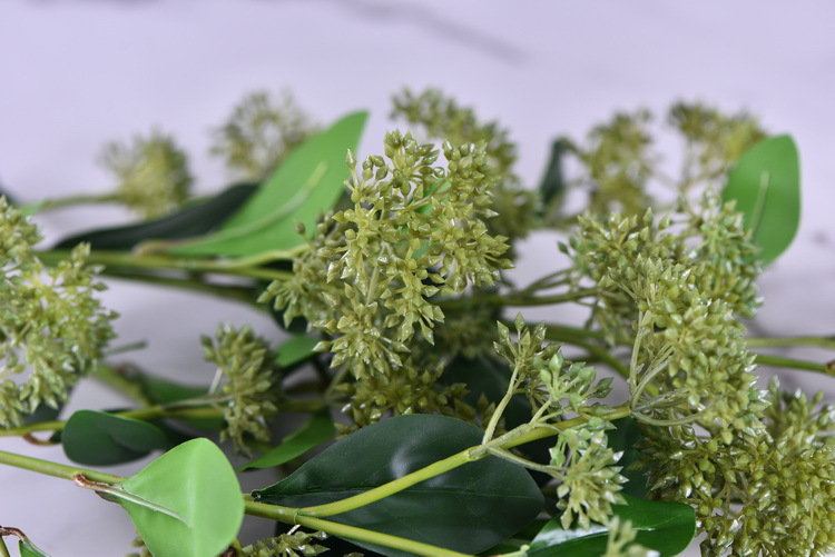 Artificial flower bouquets, flower arrangements, green plants, Dingding grass, artificial flowers, living room ornaments, decorative items, plastic flowers, photography props, silk flowers, artificial plants pic 14