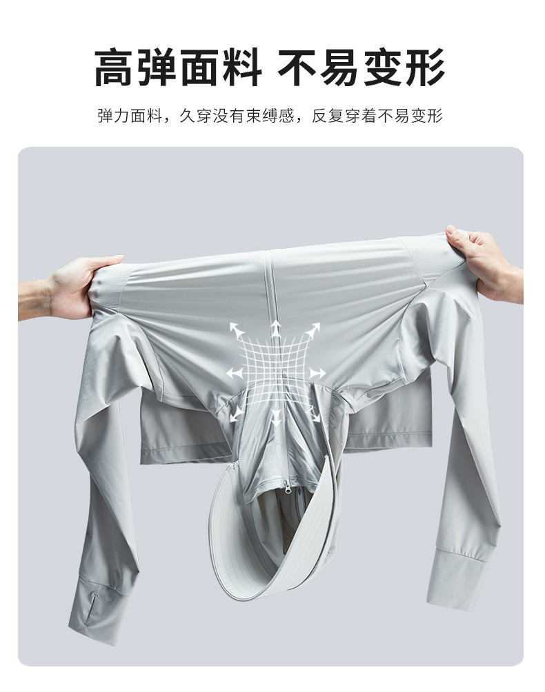夏季户外冰丝防晒服批发防晒上衣女防紫外线轻薄透气皮肤衣男外套详情15