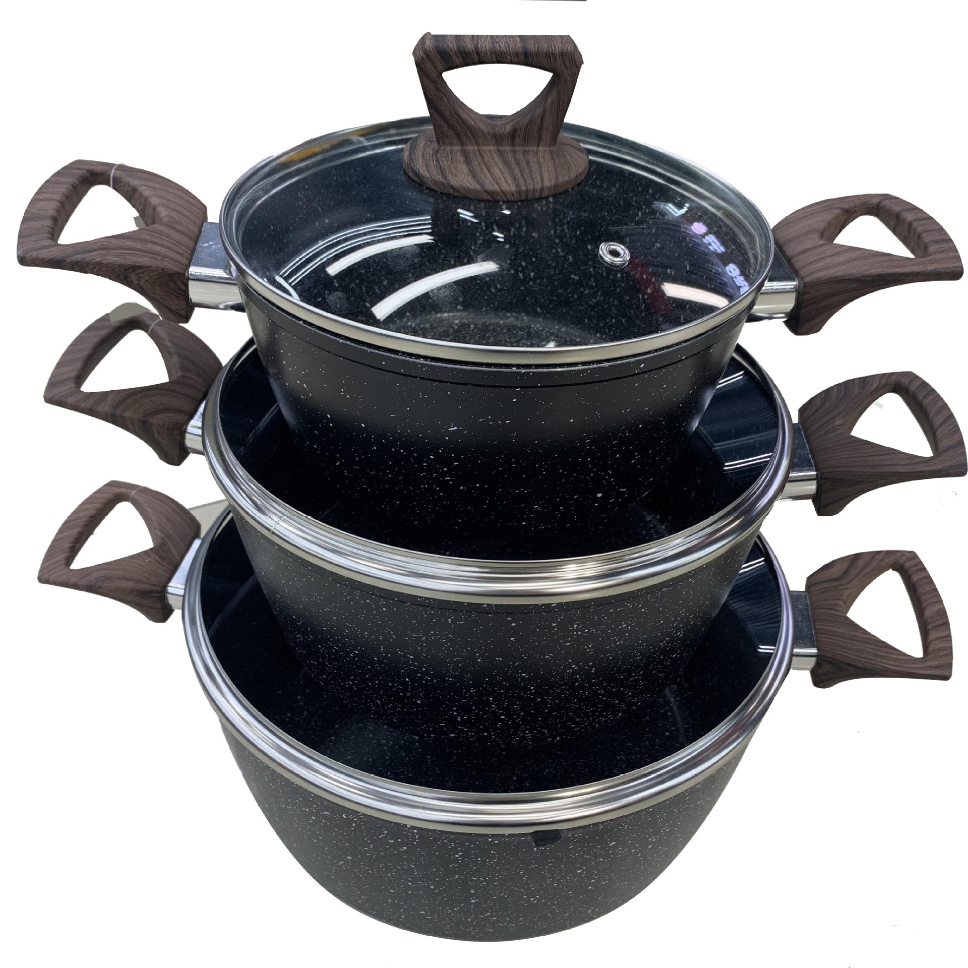 Modern and simple soup pot set pic 1