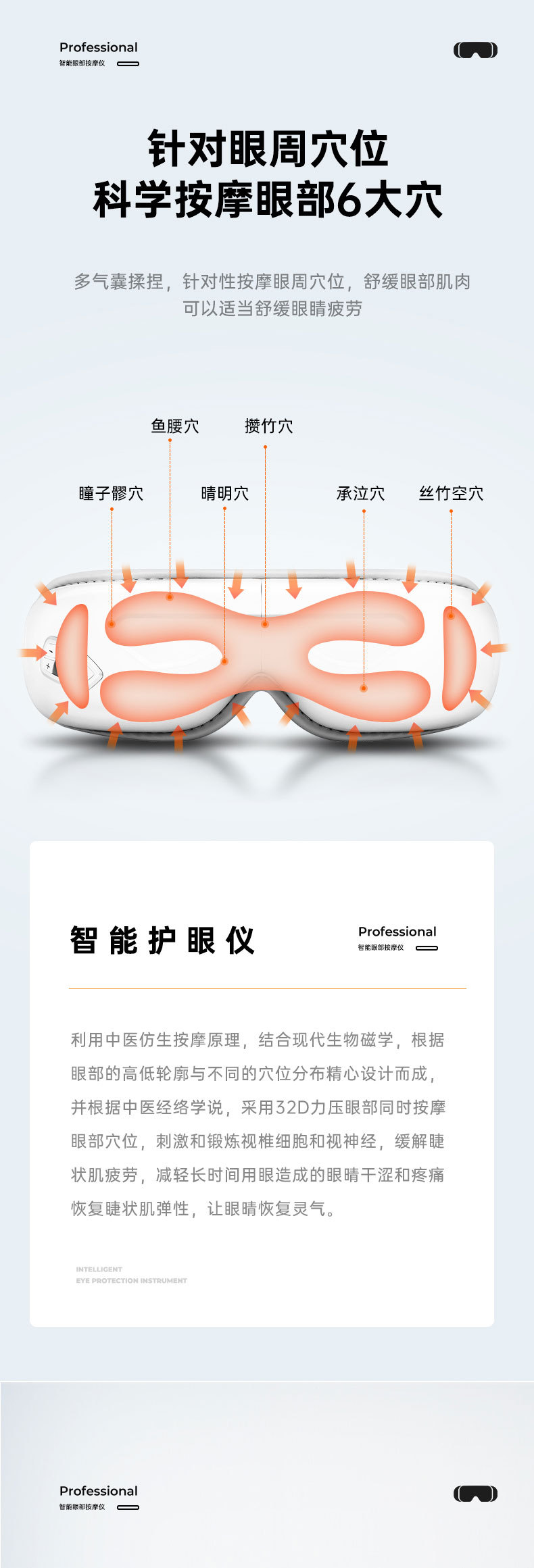 新款智能气囊眼部按摩仪热敷眼罩儿童大人调节疲劳近视护眼仪眼部按摩仪详情6