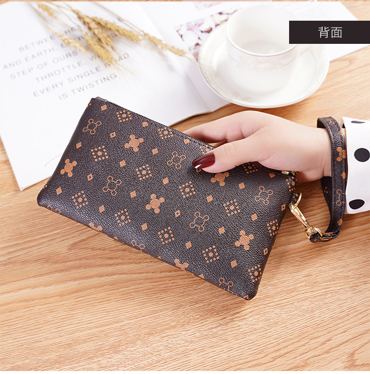 2021新款时尚印花女包手拿包手机包女士零钱包手拎包包买菜包包详情10