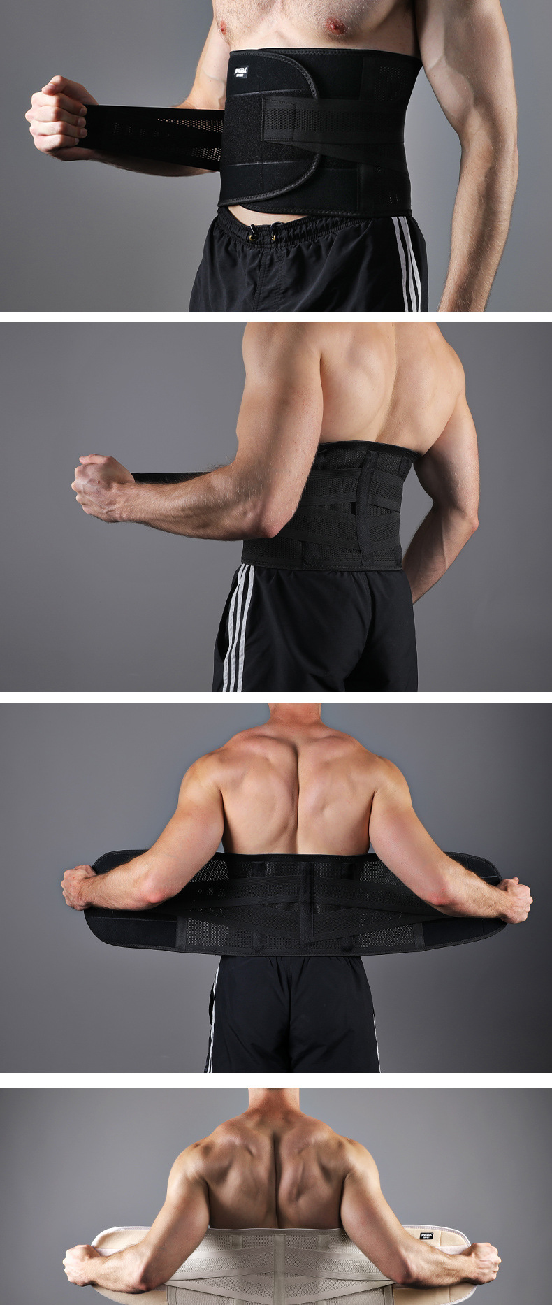 JINGBA SUPPORT Lumbar support, compression lumbar support, weightlifting, fitness, running and basketball protective gear pic 9