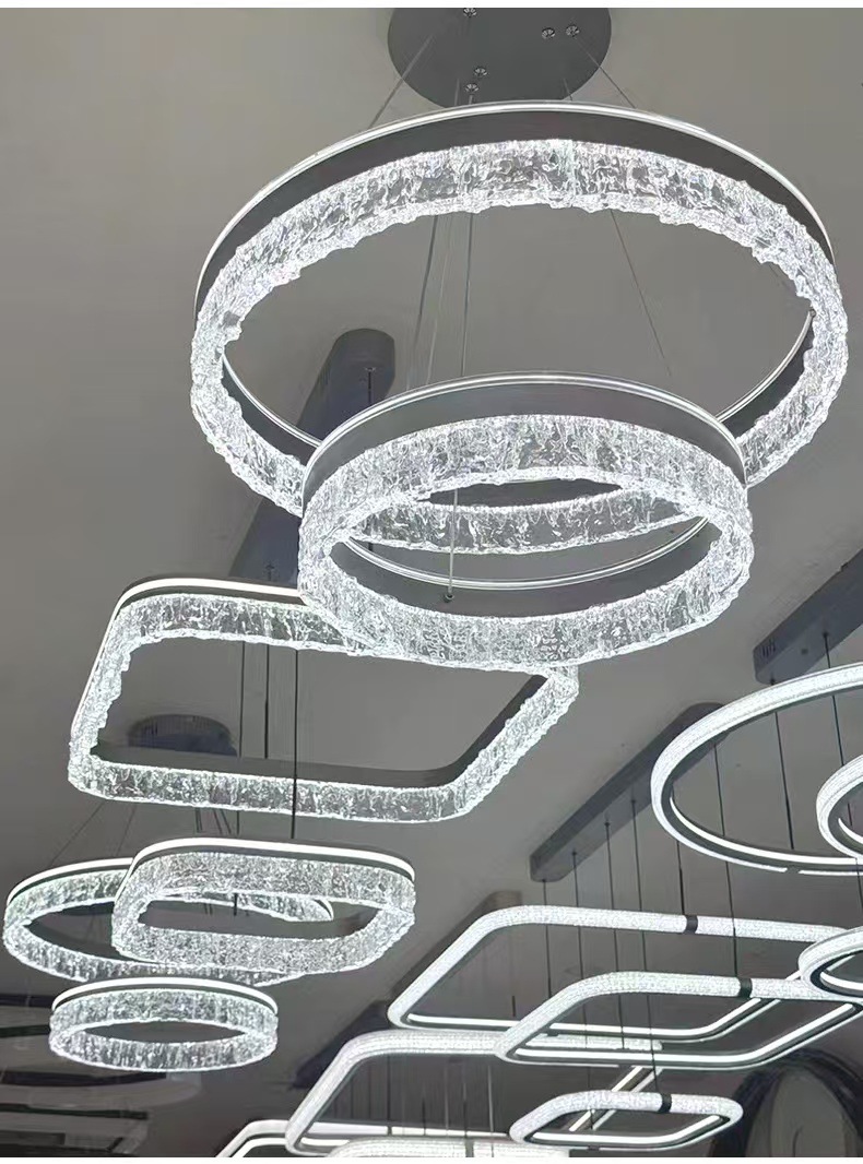 Light luxury chandelier living room lamp, modern and simple dining room lamp, grand 2024 new high-end circular main hall lamp pic 17