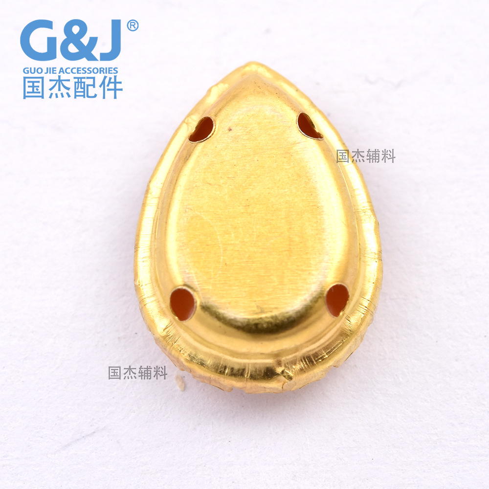 Mocha color teardrop glass claw diamond hand-sewn diamond lace claw diamond DIY handmade accessories for clothing, wedding dresses, jewelry and accessories pic 5