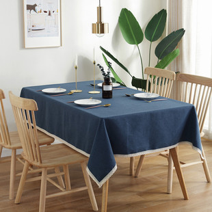 American country-style handcrafted crochet tassel tablecloth with geometric rhombus-shaped hollowed-out decorative fabric as a shooting prop pic 12