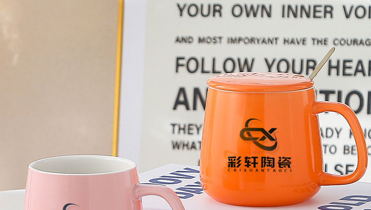 Dragon Boat Festival cup, towel, souvenir set, ceramic cup with lid and spoon, opening gift mug, high appearance level pic 20