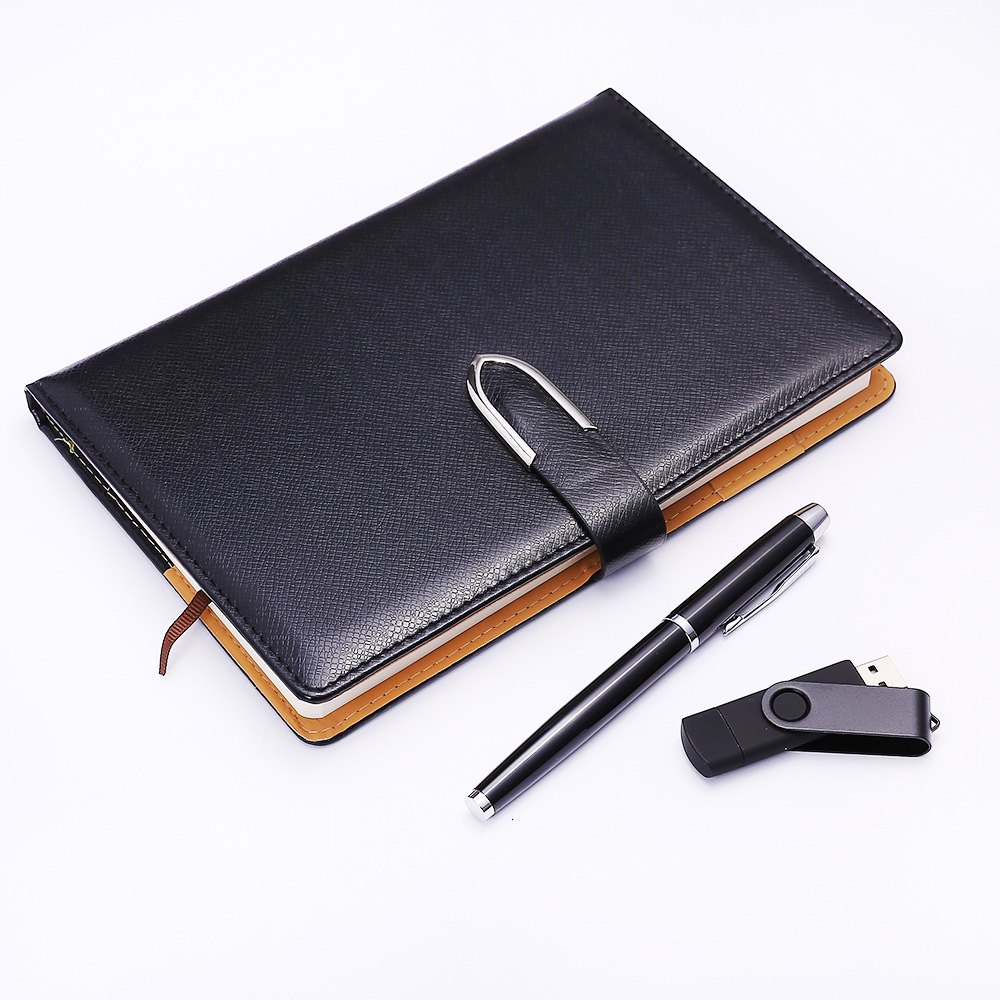 Business USB flash drive set, notebook gift, corporate annual meeting gift, notebook gift set, customized LOGO pic 6