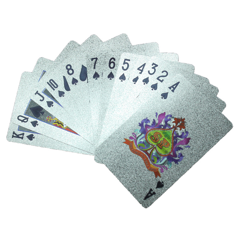 扑克牌 磨砂彩色银箔扑克牌图案多样厂家供应详情7