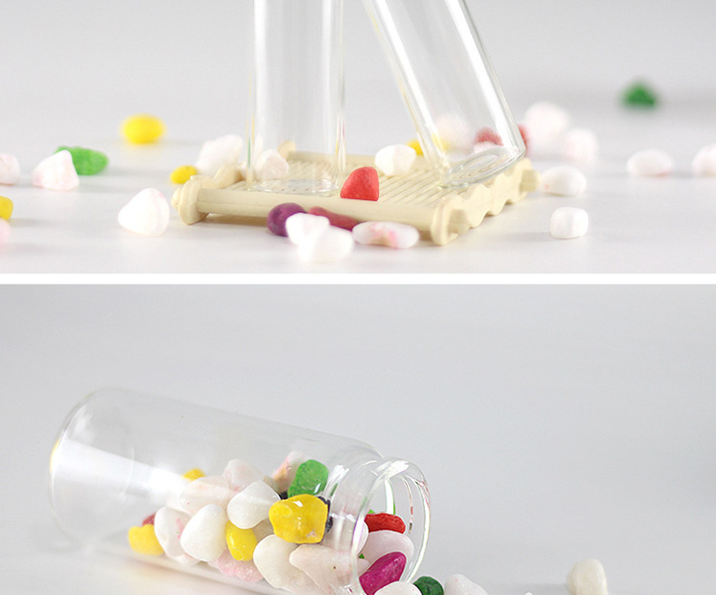 Wholesale of 22mm diameter snap-on wooden stopper glass bottles, candy bottles, wish bottles, message bottles, baby and fetal hair bottles pic 12