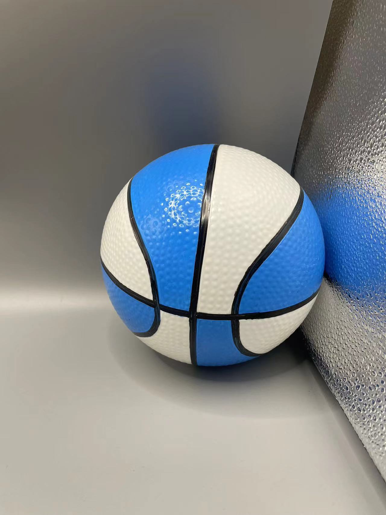 厂家直销儿童小篮球彩色小篮球PVC充气彩色玩具球拍拍球皮球详情3