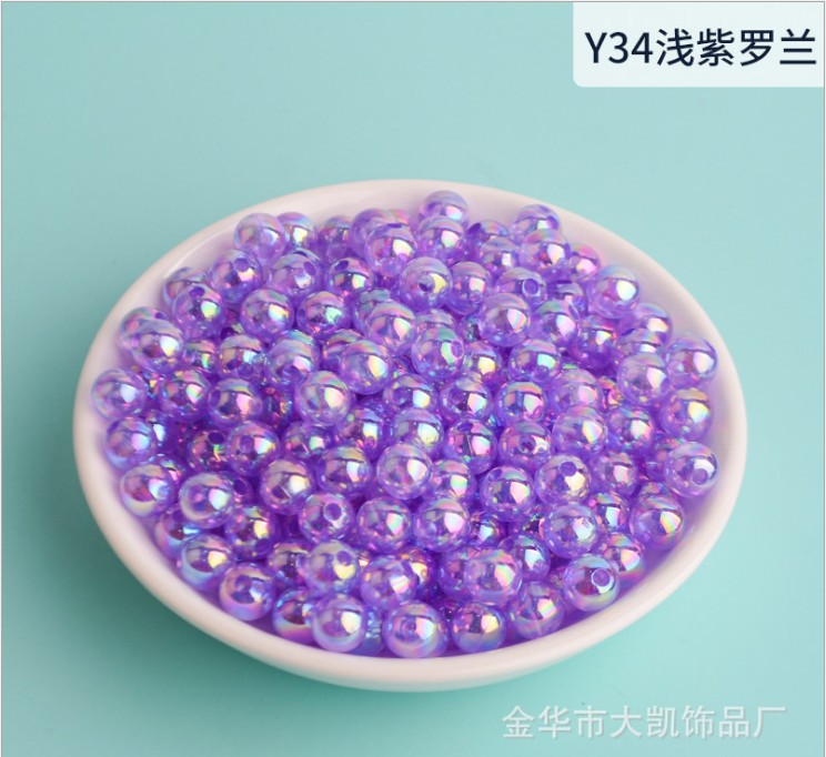 New macaron-colored camellia beads perforated solid rose loose beads diy beading material resin accessories pic 33