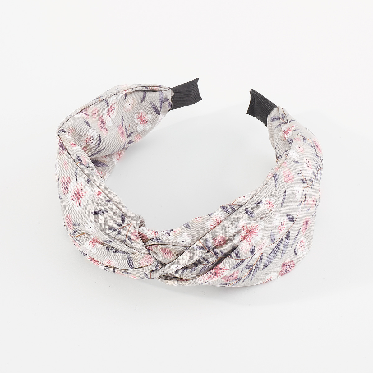 F5762 New European and American fashion hair accessories, fresh and elegant, floral cross fabric hair band, simple flower headband for women pic 12