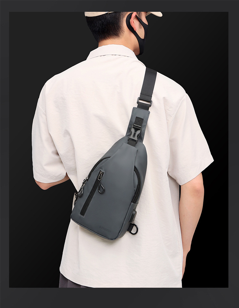 男包新款户外大容量男士胸包时尚简约休闲潮流单肩斜挎包批发代发详情17