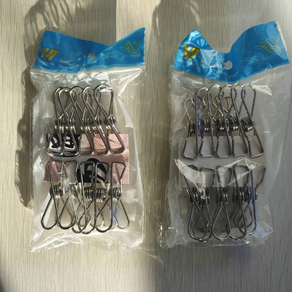 Bagged wire clips, steel wire clips, stainless steel clips, storage clips, sealing clips, garment clips, sock clips, winding clips, 2-yuan store supply pic 11