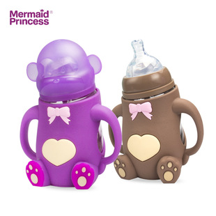 Warm Bear Creative Baby Bottle, plastic PP bottle, 150ml pacifier bottle, mother and baby products manufacturer wholesale pic 1